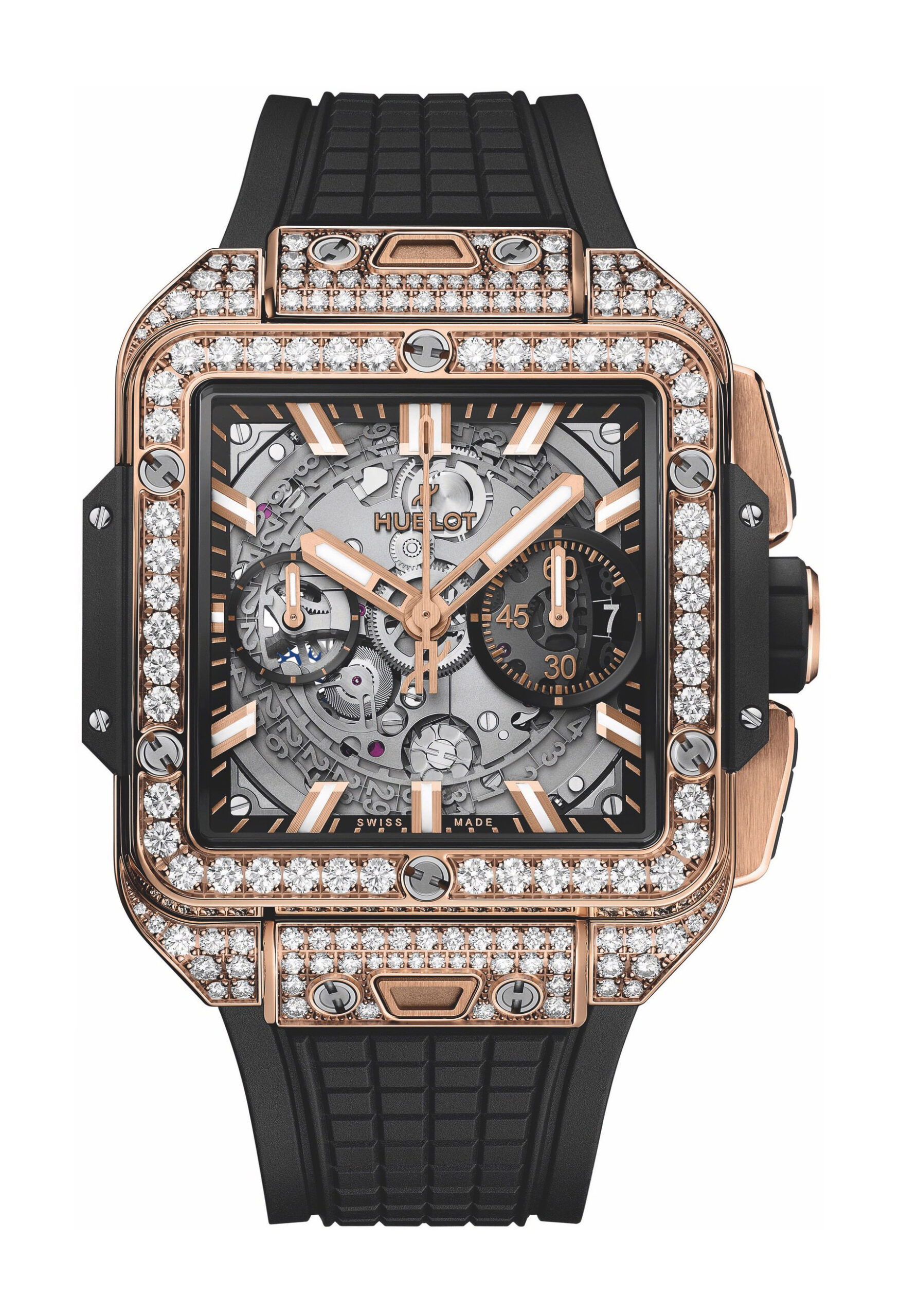 Hublot Square Bang Unico King Gold Pave 821.OX.0180.RX.1604