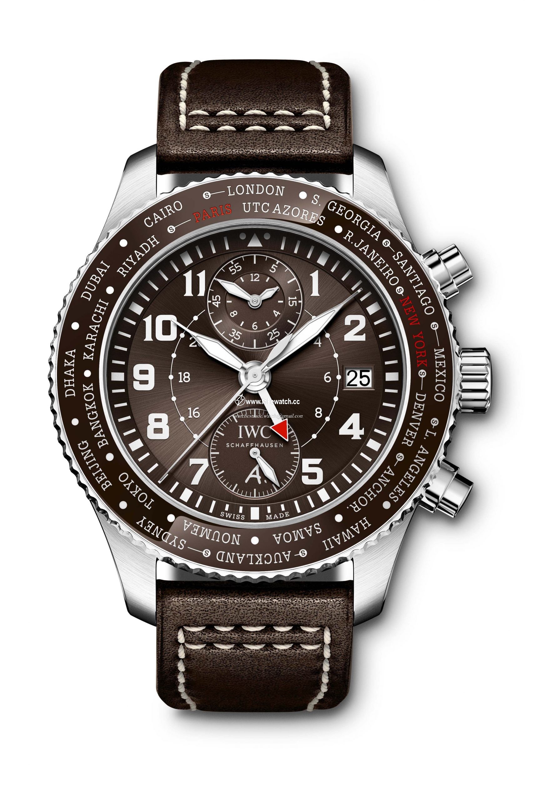 IWC Pilot's Watch Timezoner Chronograph Edition 80 Years Flight to New York IW395003