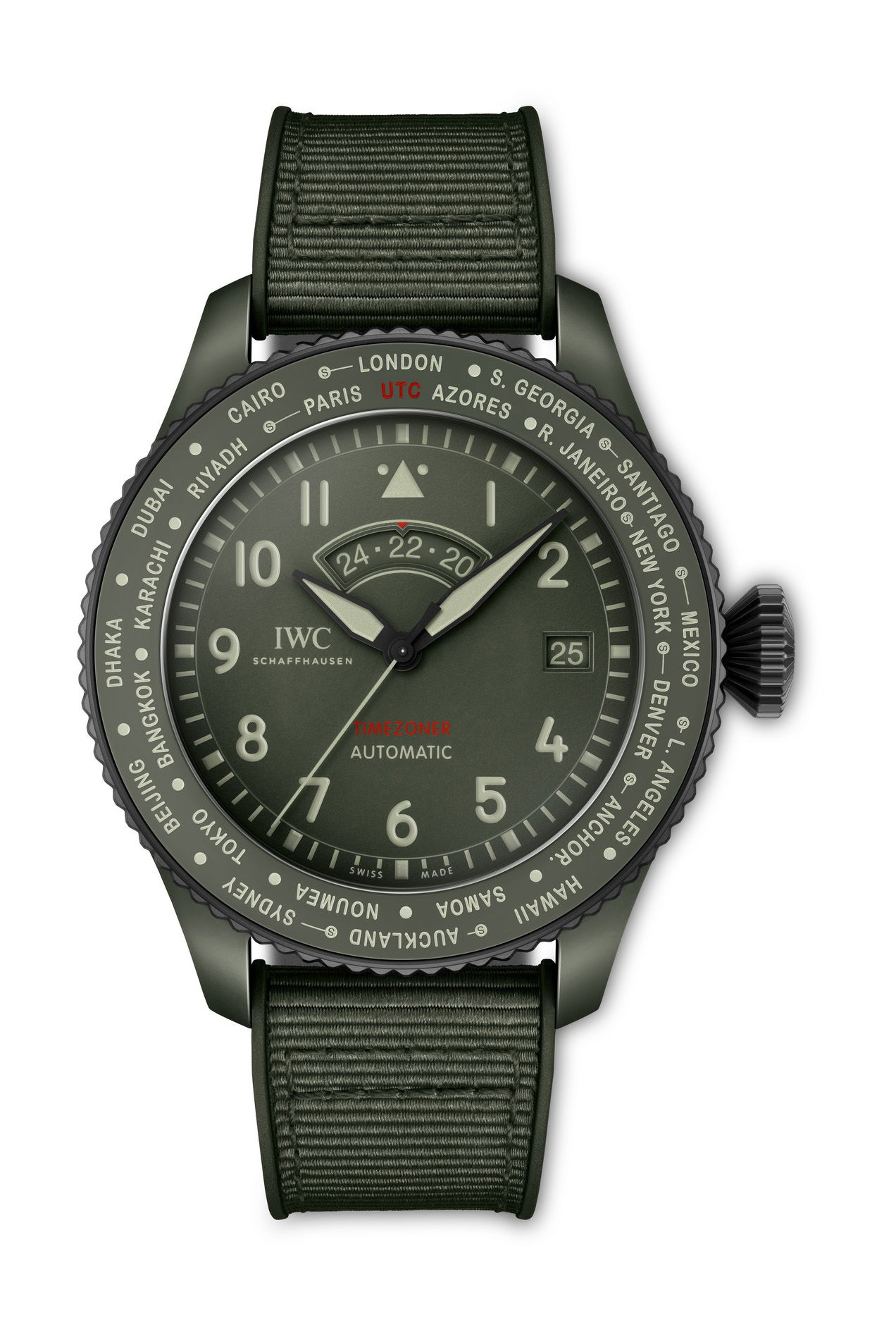 IWC Pilot’s Watch Timezoner Top Gun Woodland IW395601