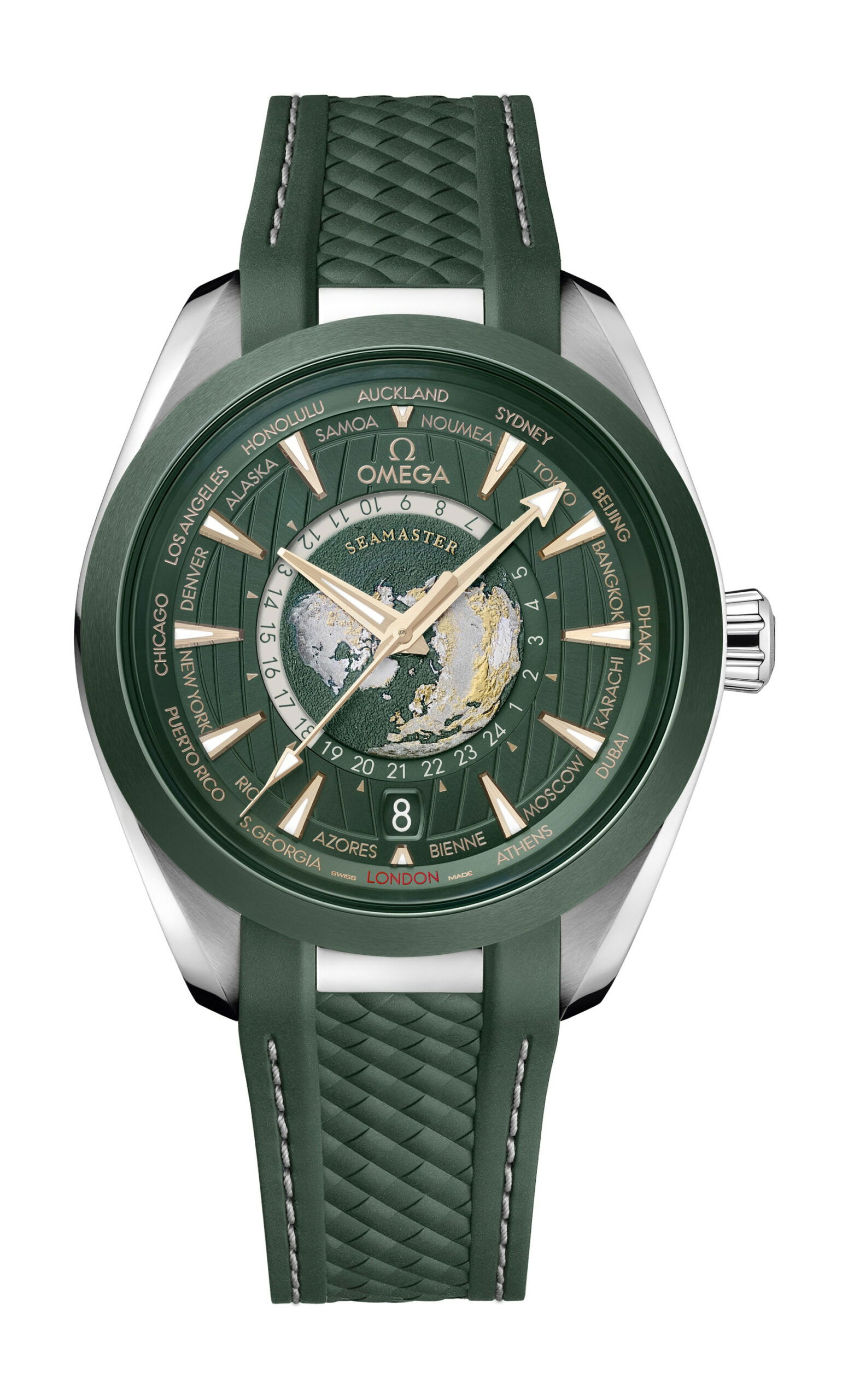 Omega Seamaster Aqua Terra 150M Co-Axial Master Chronometer GMT Worldtimer 220.32.43.22.20.001