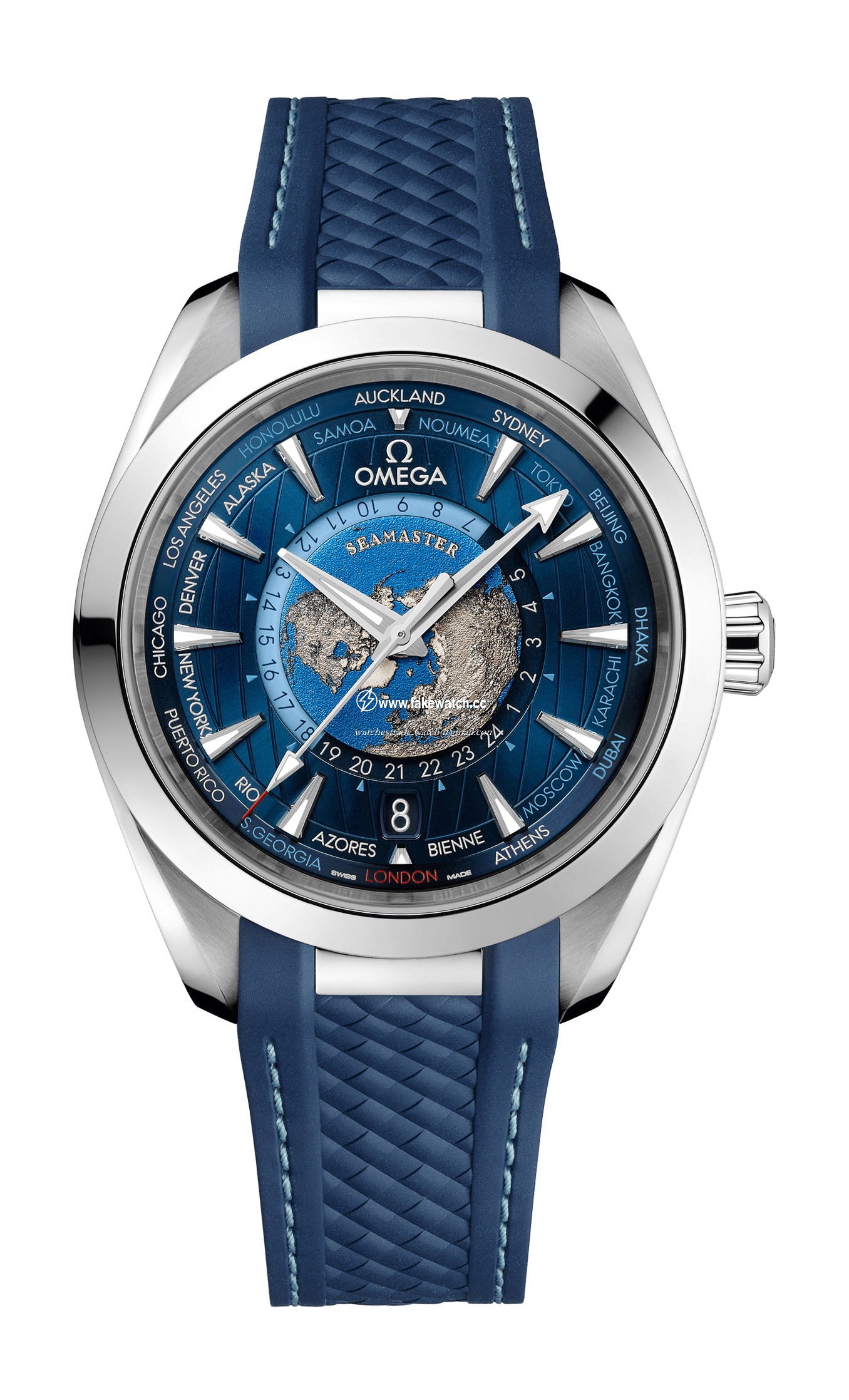 Omega Seamaster Aqua Terra 150M Co-Axial Master Chronometer GMT Worldtimer 43 mm Worldtimer 220.12.43.22.03.001