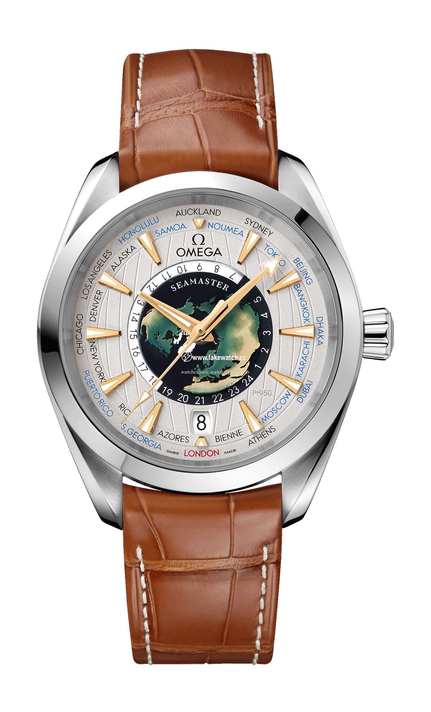 Omega Seamaster Aqua Terra 150M Co-Axial Master Chronometer GMT Worldtimer 43 mm Worldtimer 220.93.43.22.99.001