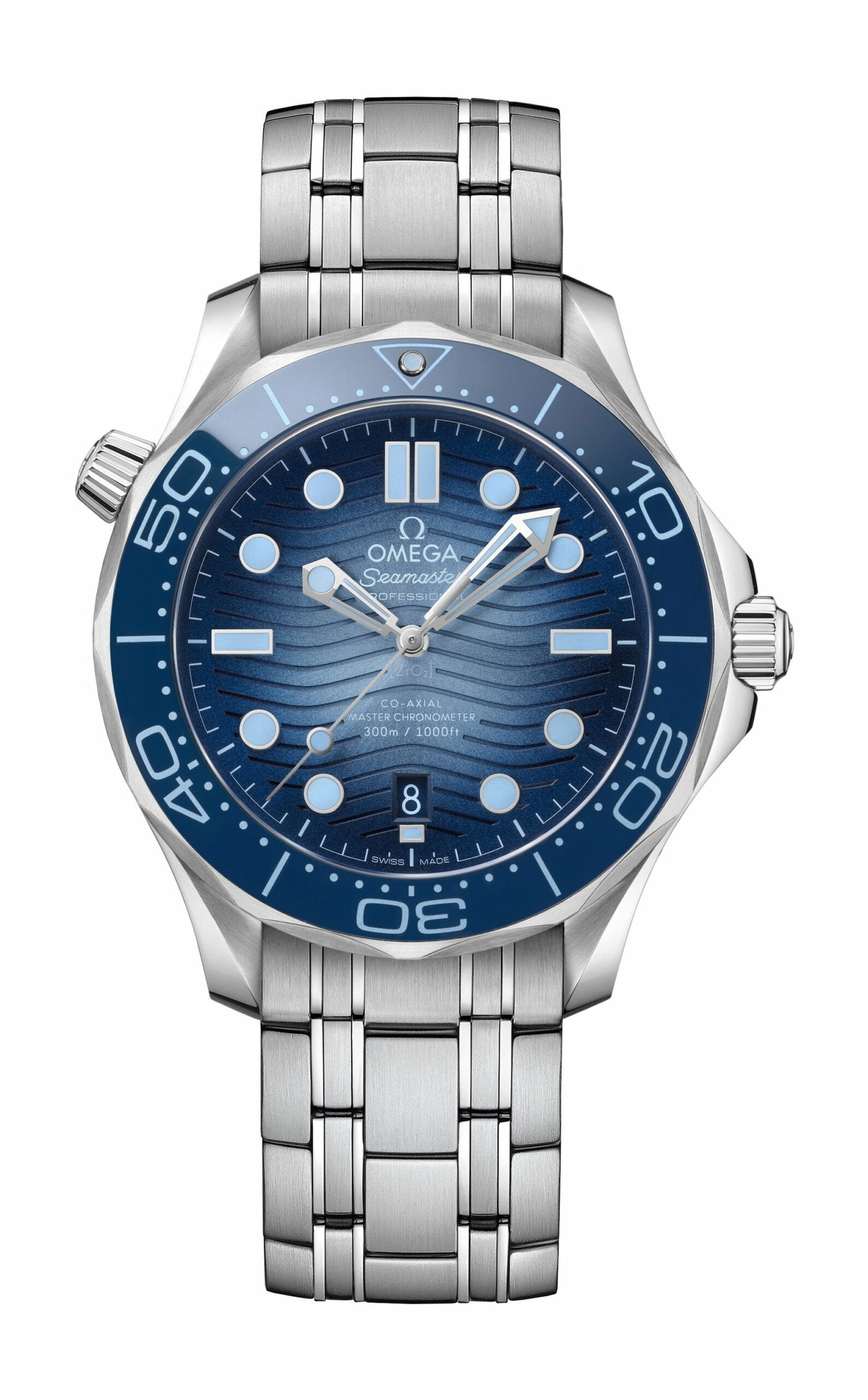 Omega Seamaster Diver 300M Co-Axial Master Chronometer Summer Blue 210.30.42.20.03.003