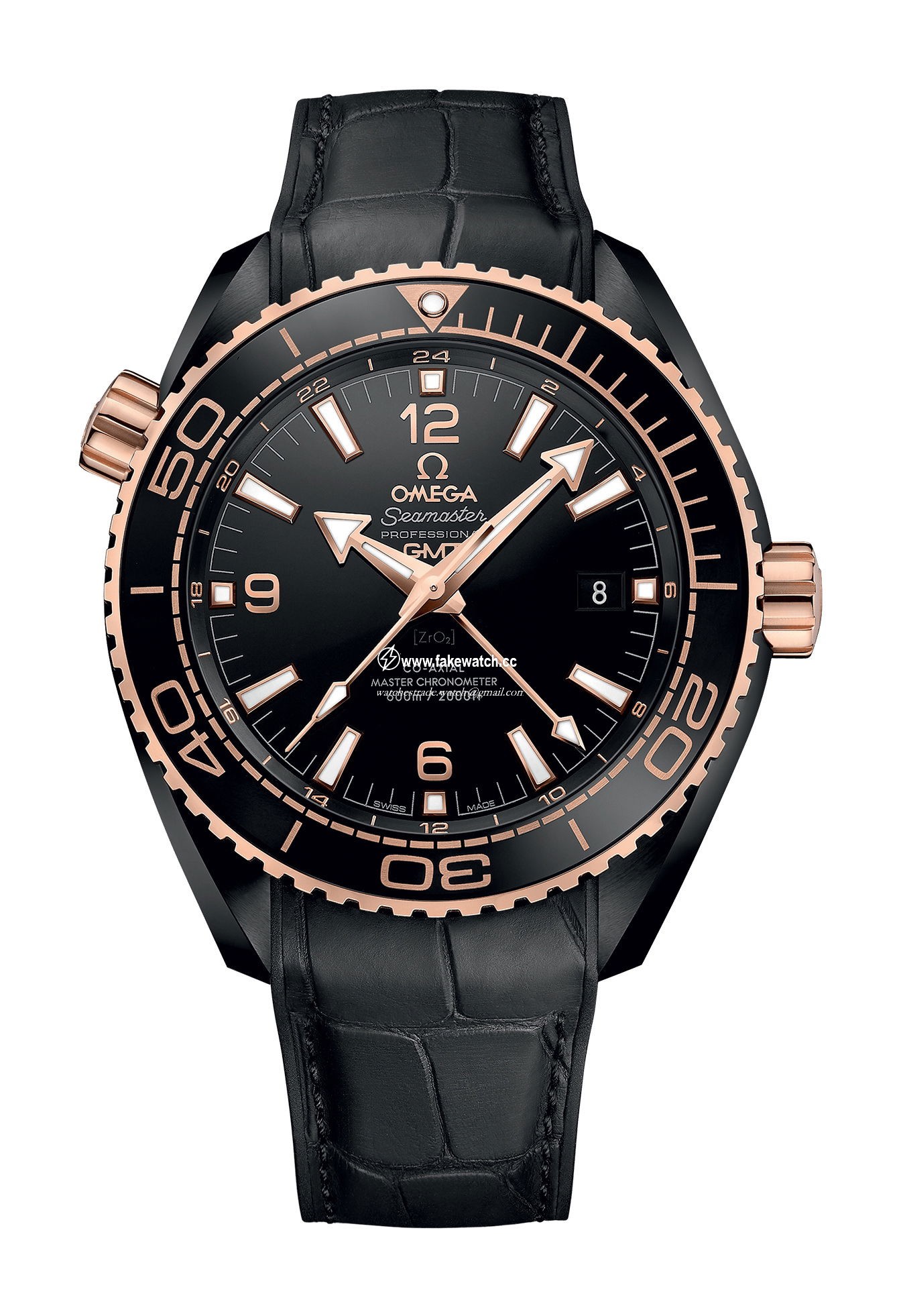 Omega Seamaster Planet Ocean 600M Co-axial Master Chronometer GMT 45.5?mm Deep Black 215.63.46.22.01.001
