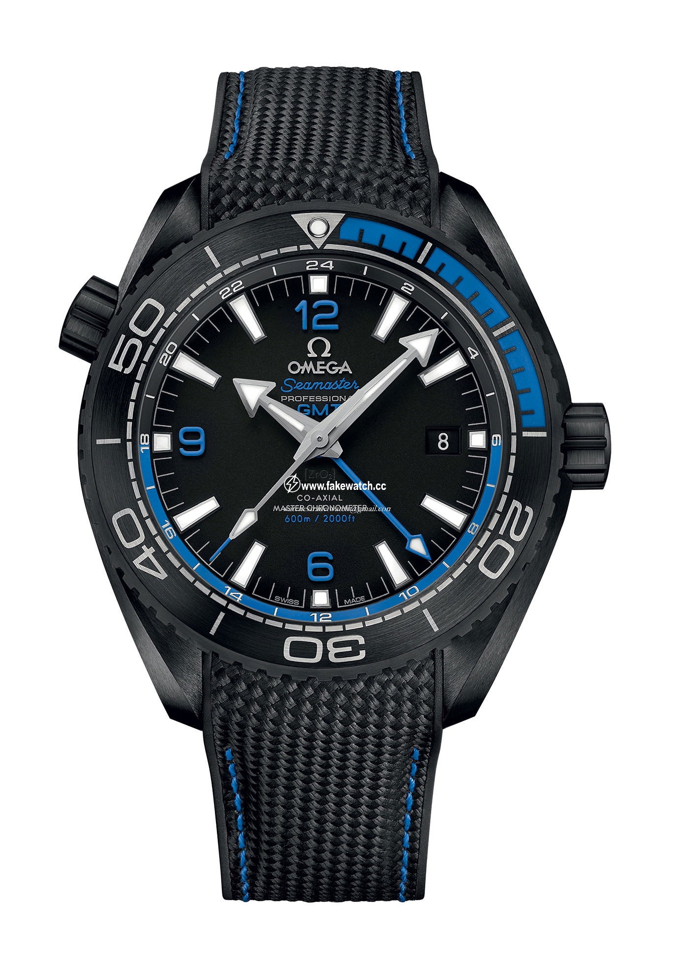 Omega Seamaster Planet Ocean 600M Co-axial Master Chronometer GMT 45.5?mm Deep Black 215.92.46.22.01.002