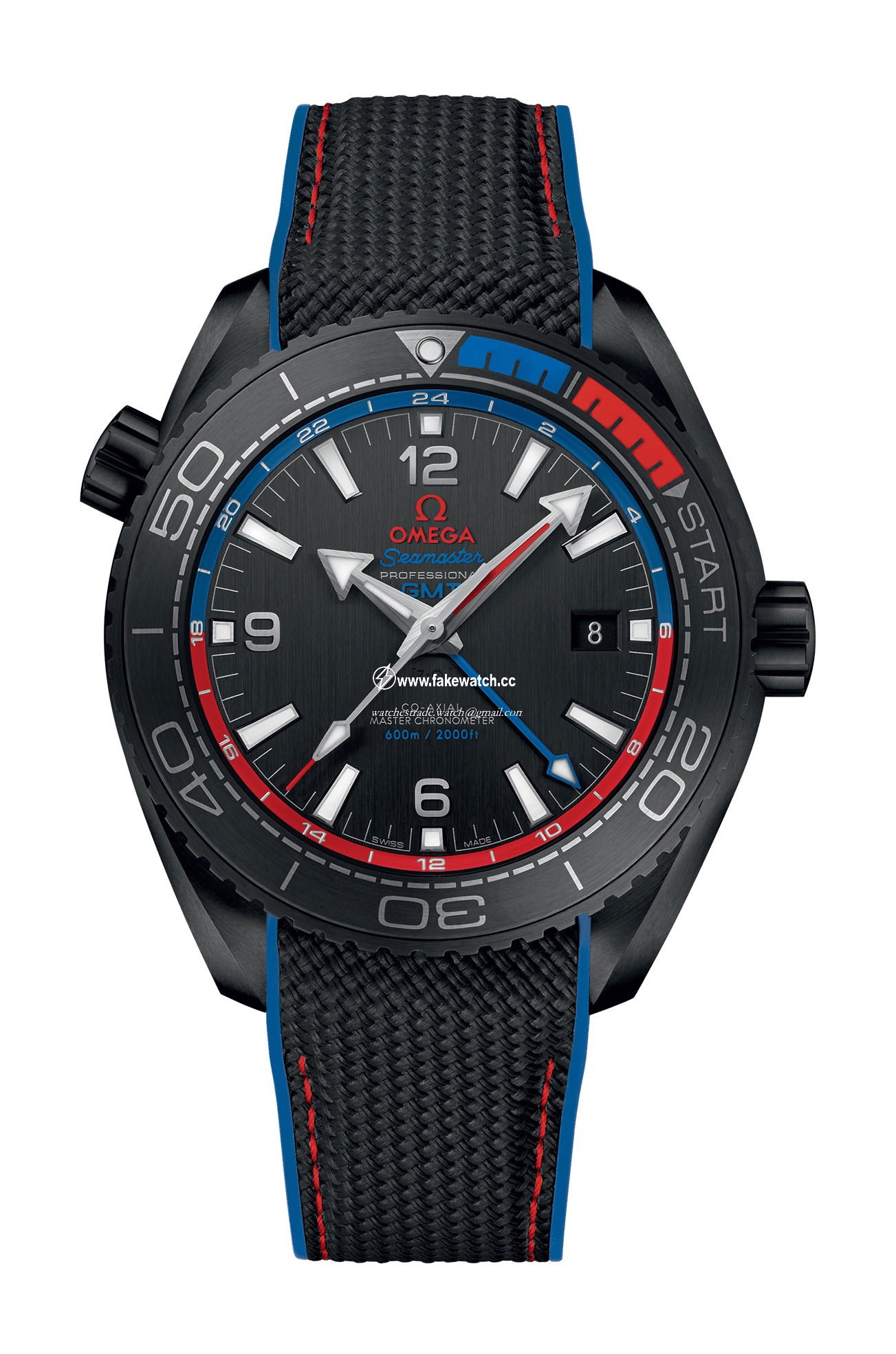 Omega Seamaster Planet Ocean 600M Co-axial Master Chronometer GMT 45.5?mm “ETNZ” Deep Black 215.92.46.22.01.004