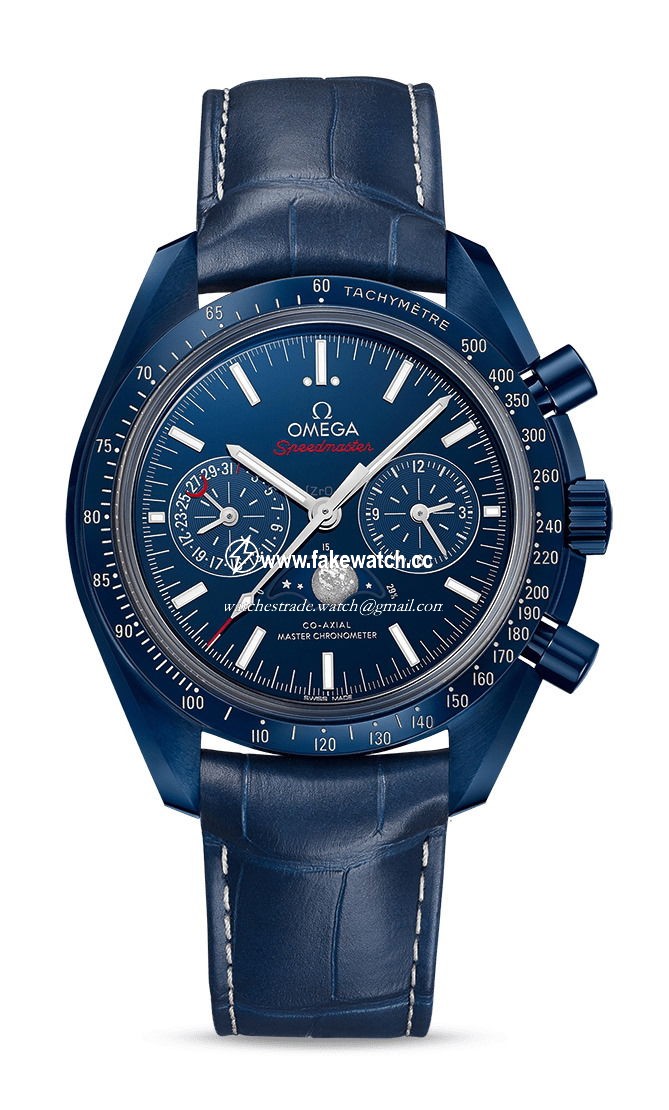 Omega Speedmaster Moonphase Co-Axial Master Chronometer Moonphase Chronograph 44.25 mm Blue Side Of The Moon 304.93.44.52.03.001