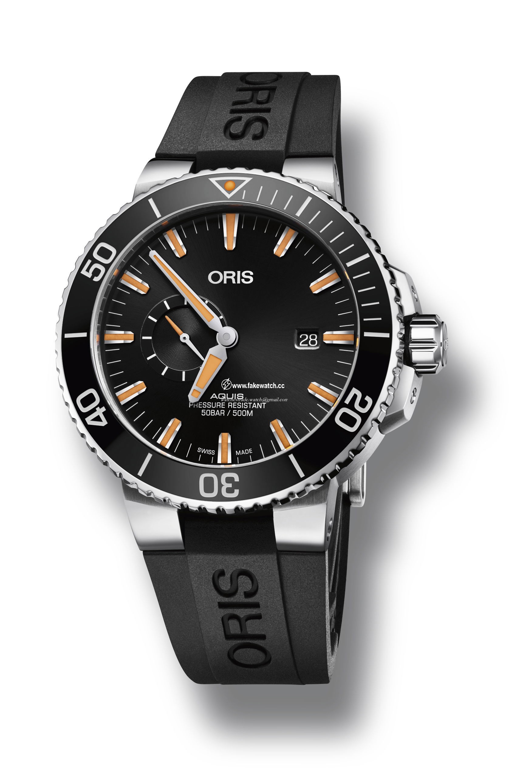 Oris Aquis Small Second, Date 01 743 7733 4159-07 4 24 64EB