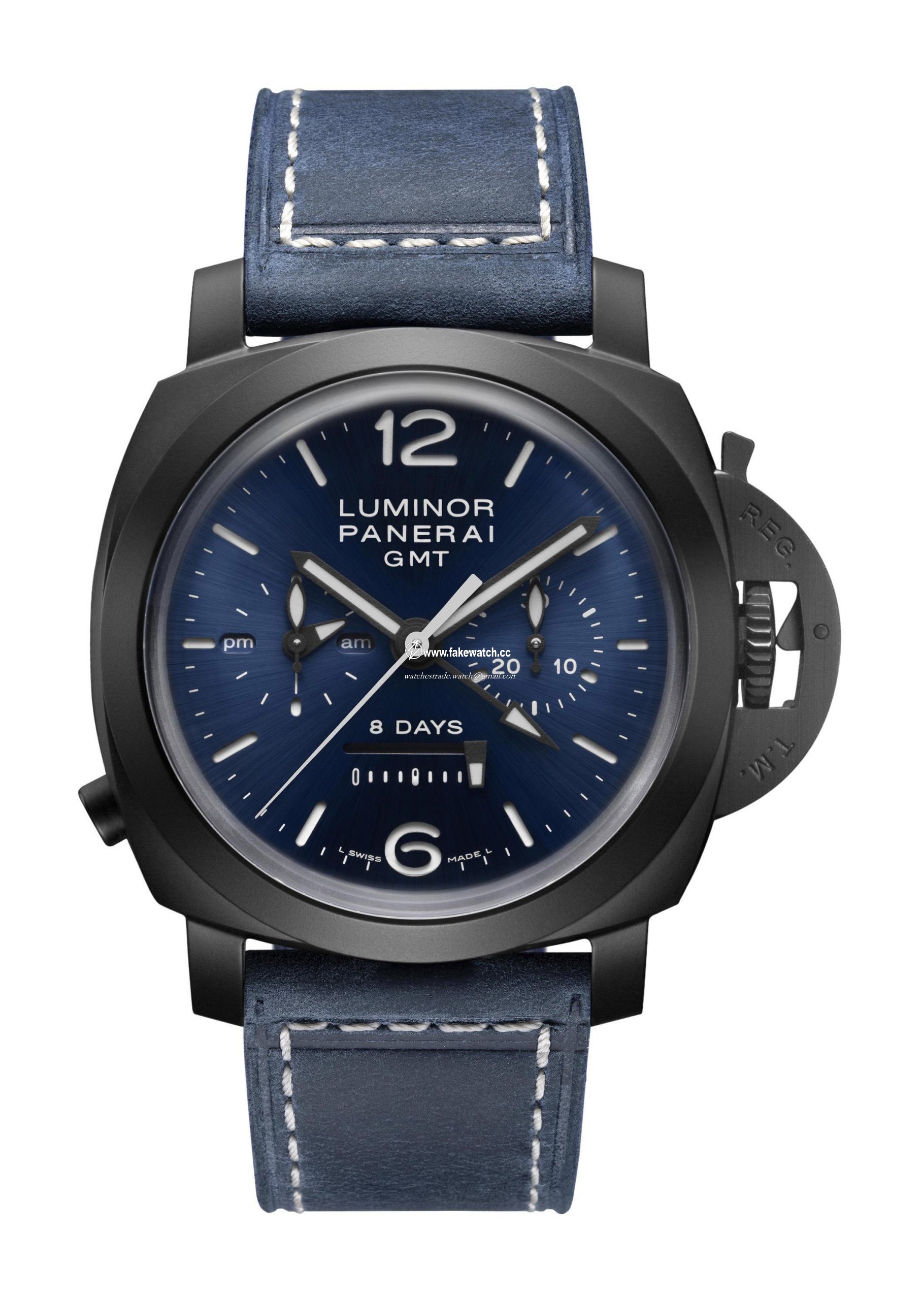 Panerai Luminor Chrono Monopulsante 8 Giorni GMT Blu Notte PAM01135