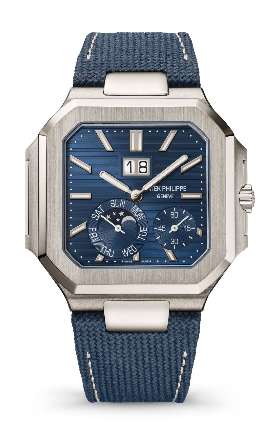 Patek Philippe Cubitus Grand Date Day Moon Phases 5822P-001