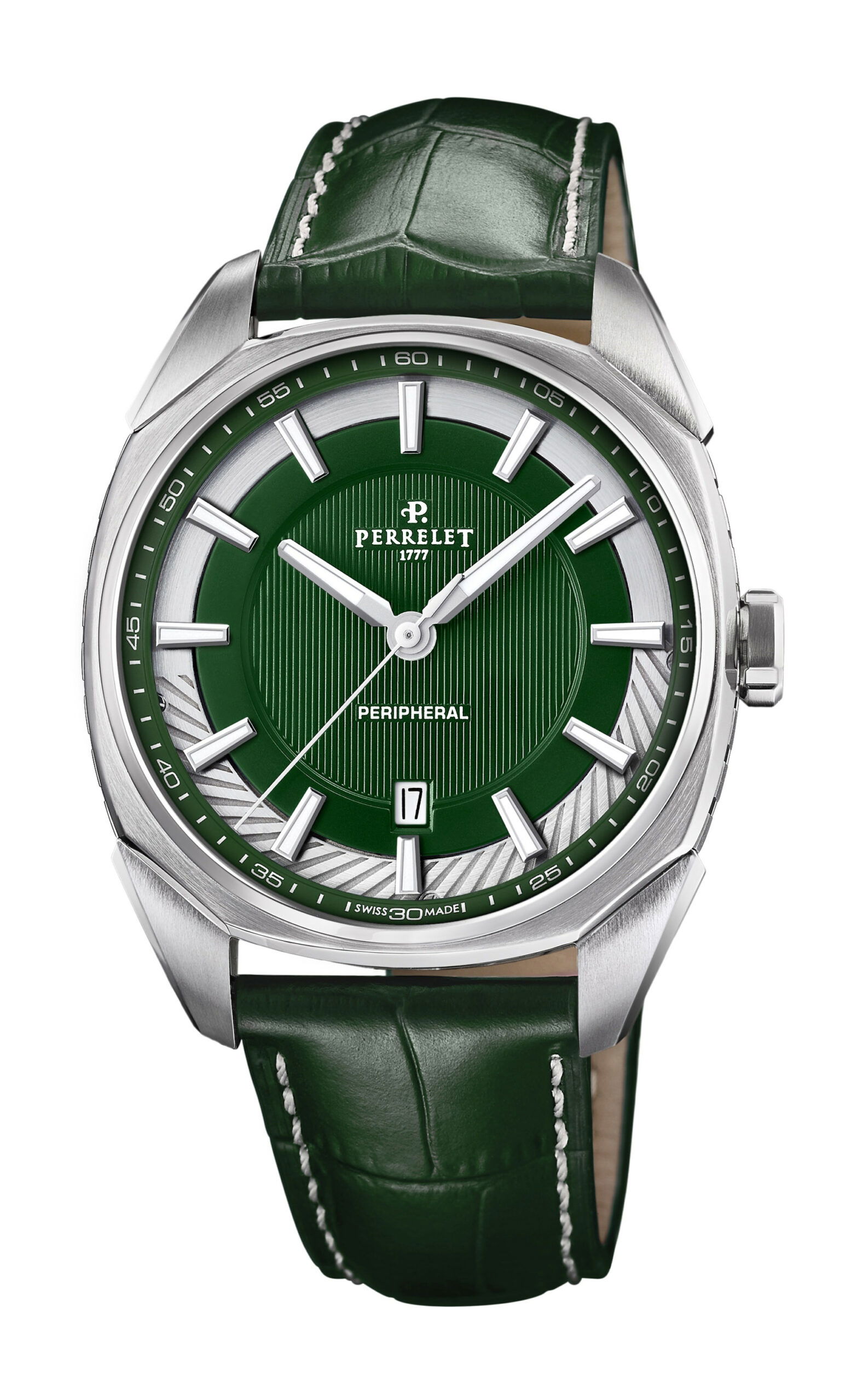 Perrelet LAB Peripheral 3-Hands Emerald Green A1100/5