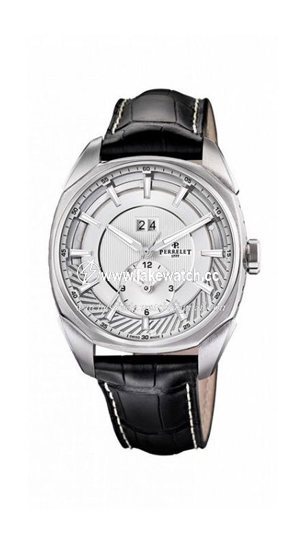 Perrelet LAB Peripheral Dual Time Big Date Silver A1101/1