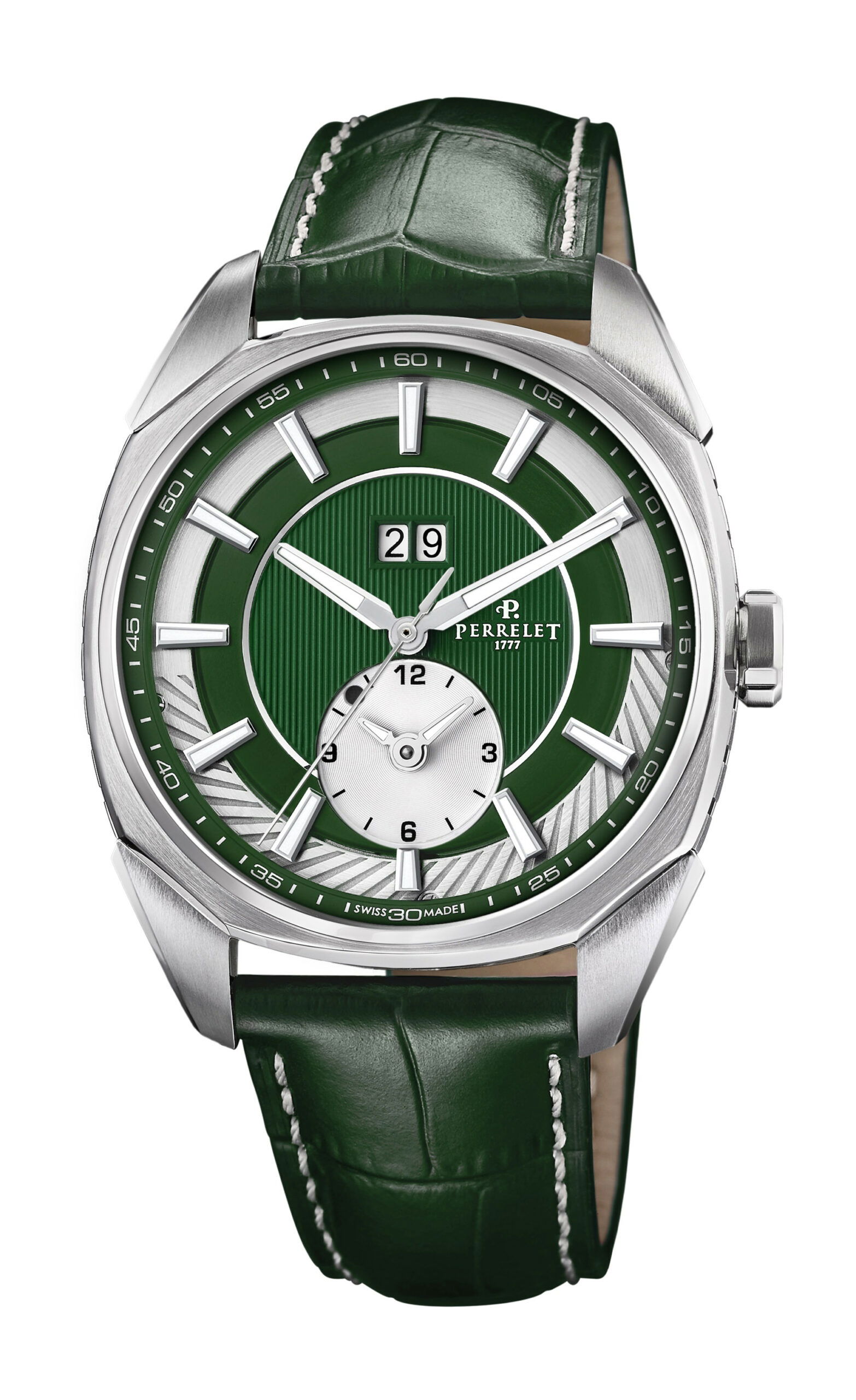 Perrelet LAB Peripheral Dual Time Big Date Green A1101/5