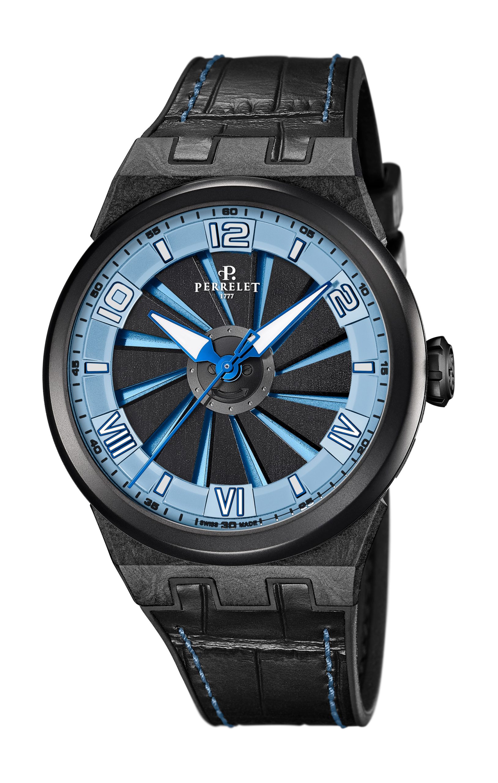 Perrelet Turbine Carbon Ice Blue A4065/5