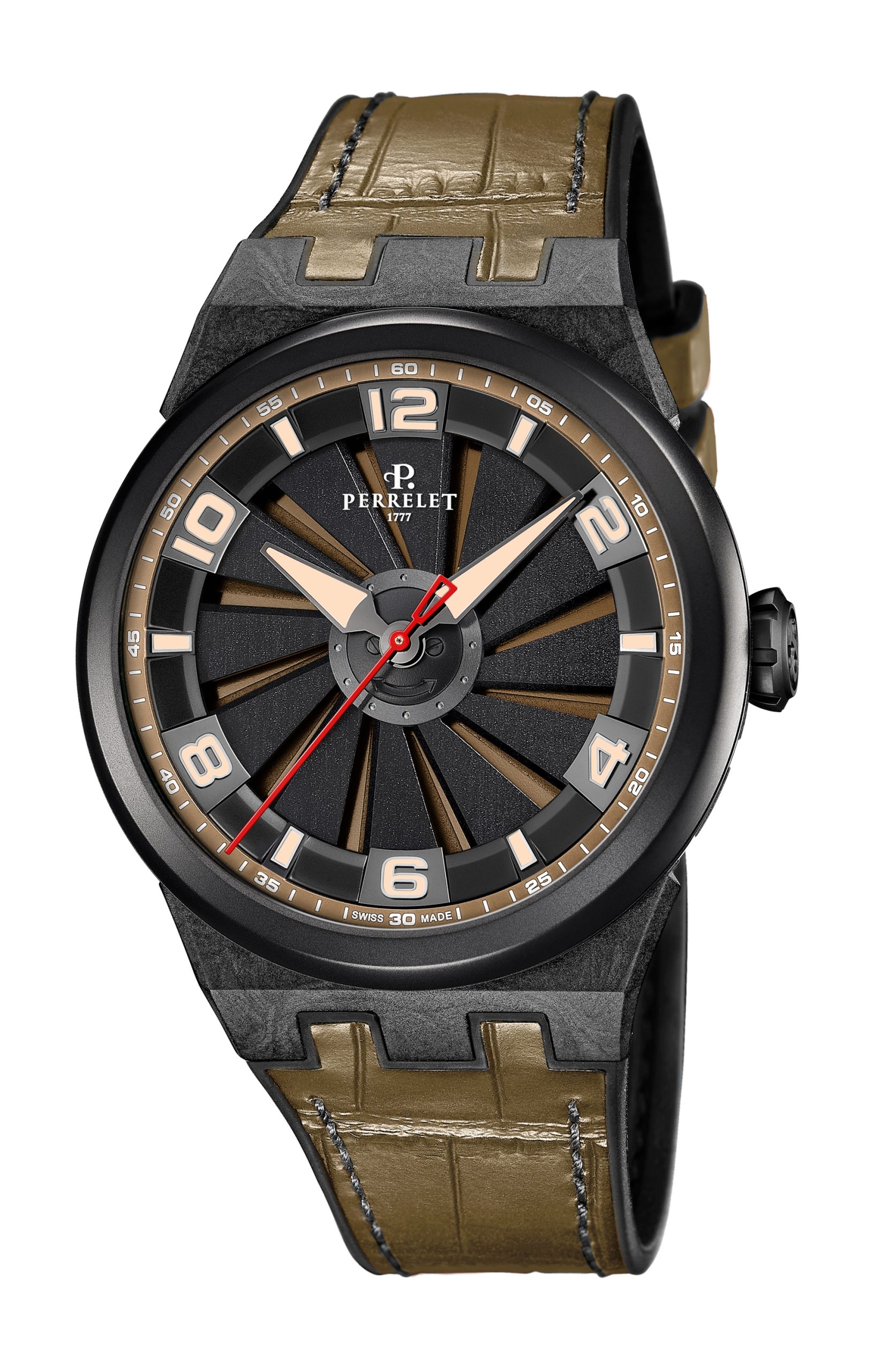 Perrelet Turbine Carbon Khaki A4065/8