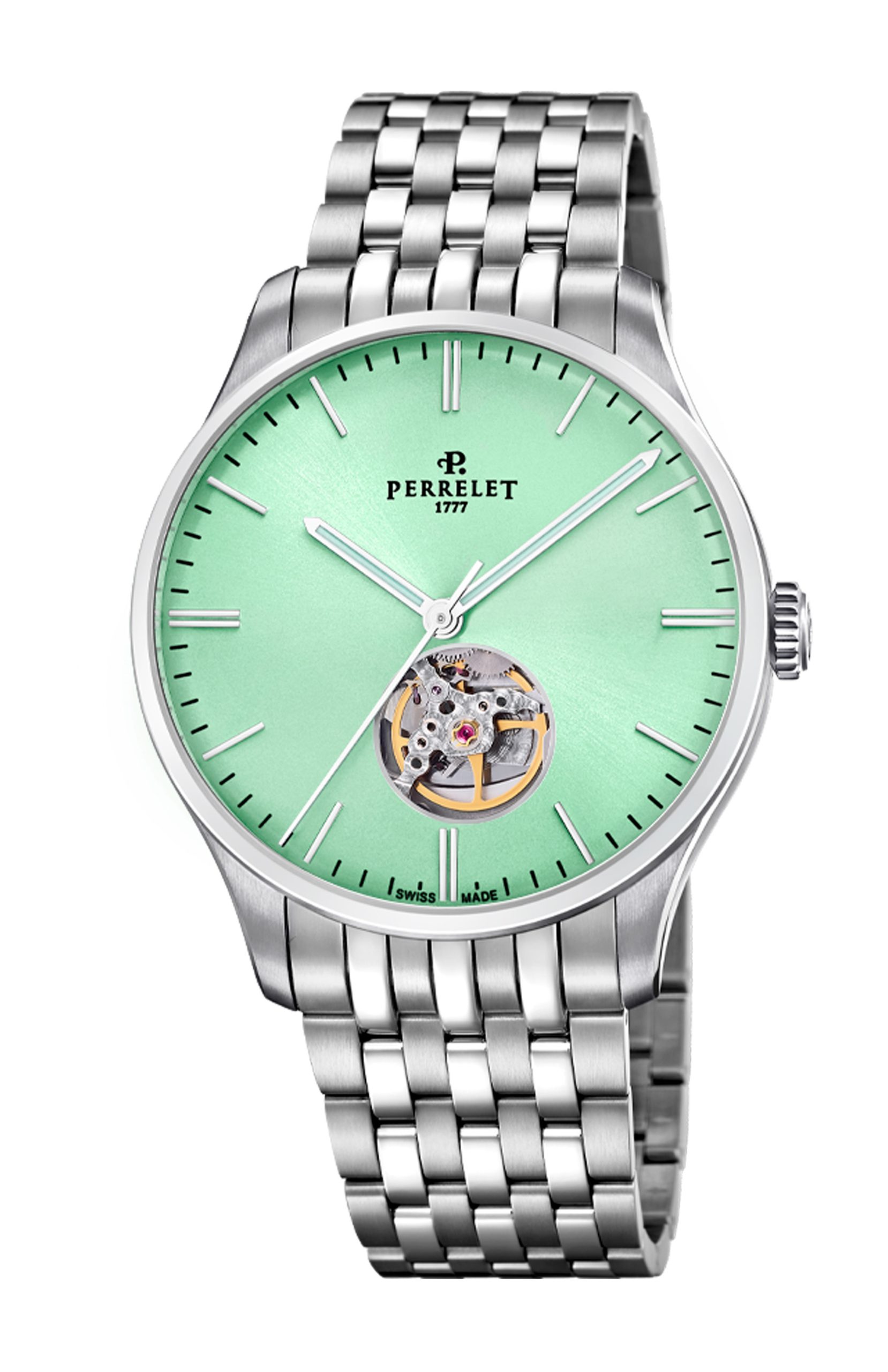 Perrelet Weekend Open Heart Green Mint A1302/B