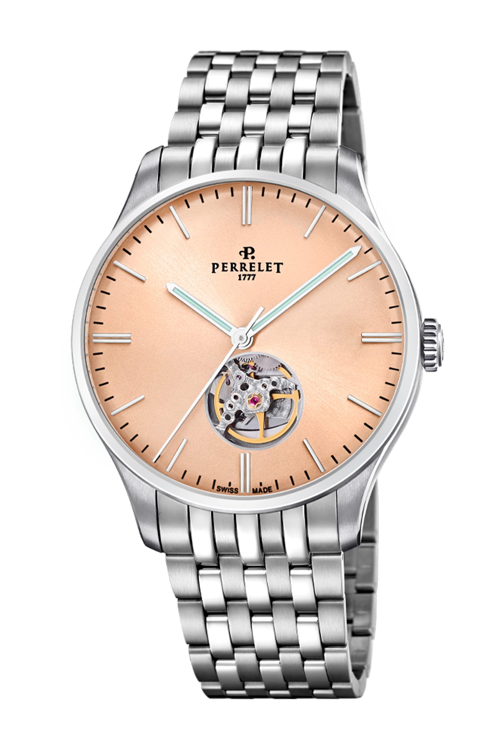 Perrelet Weekend Open Heart Salmon A1302/D