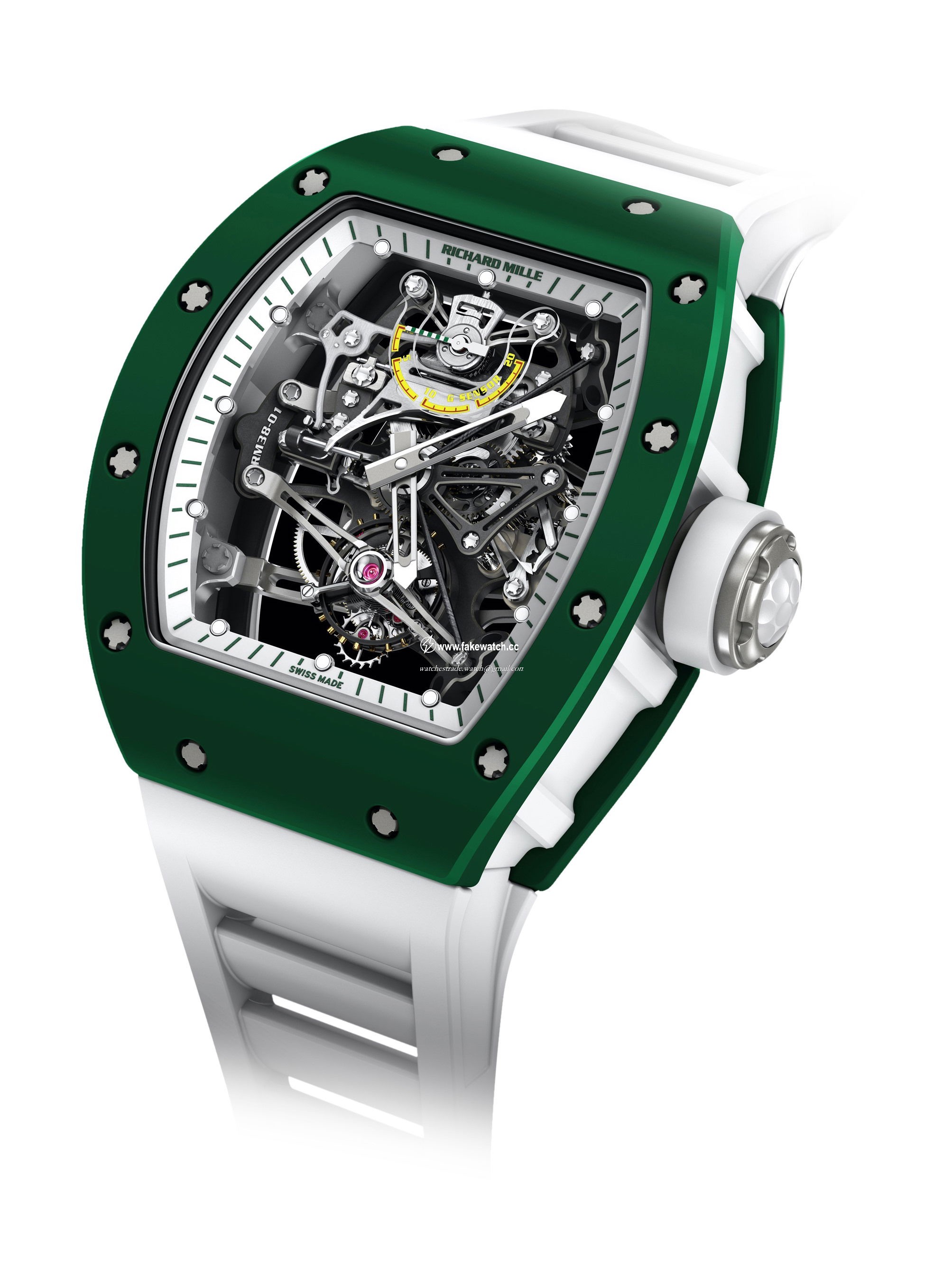 Richard Mille RM 38-01 Manual Winding Tourbillon G-sensor Bubba Watson rm-38-01