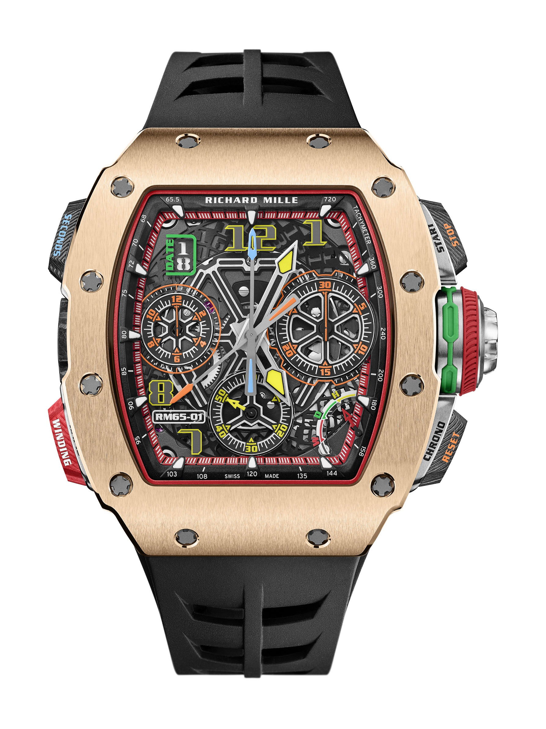 Richard Mille RM 65-01 Automatic Split-Seconds Chronograph Red Gold and Carbon TPT? rm-65-01