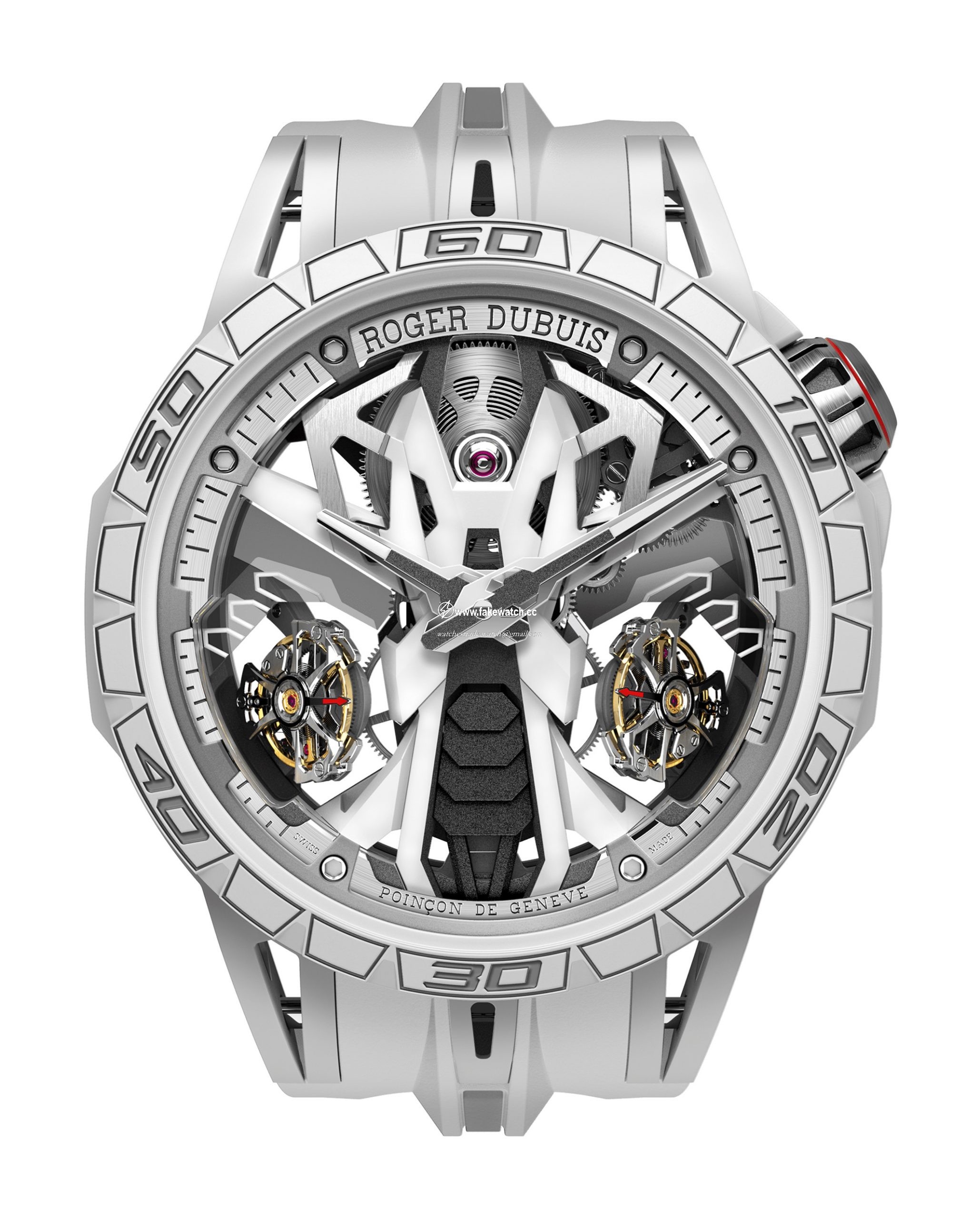 Roger Dubuis Excalibur Spider Countach White Mineral Composite Fiber RDDBEX0988