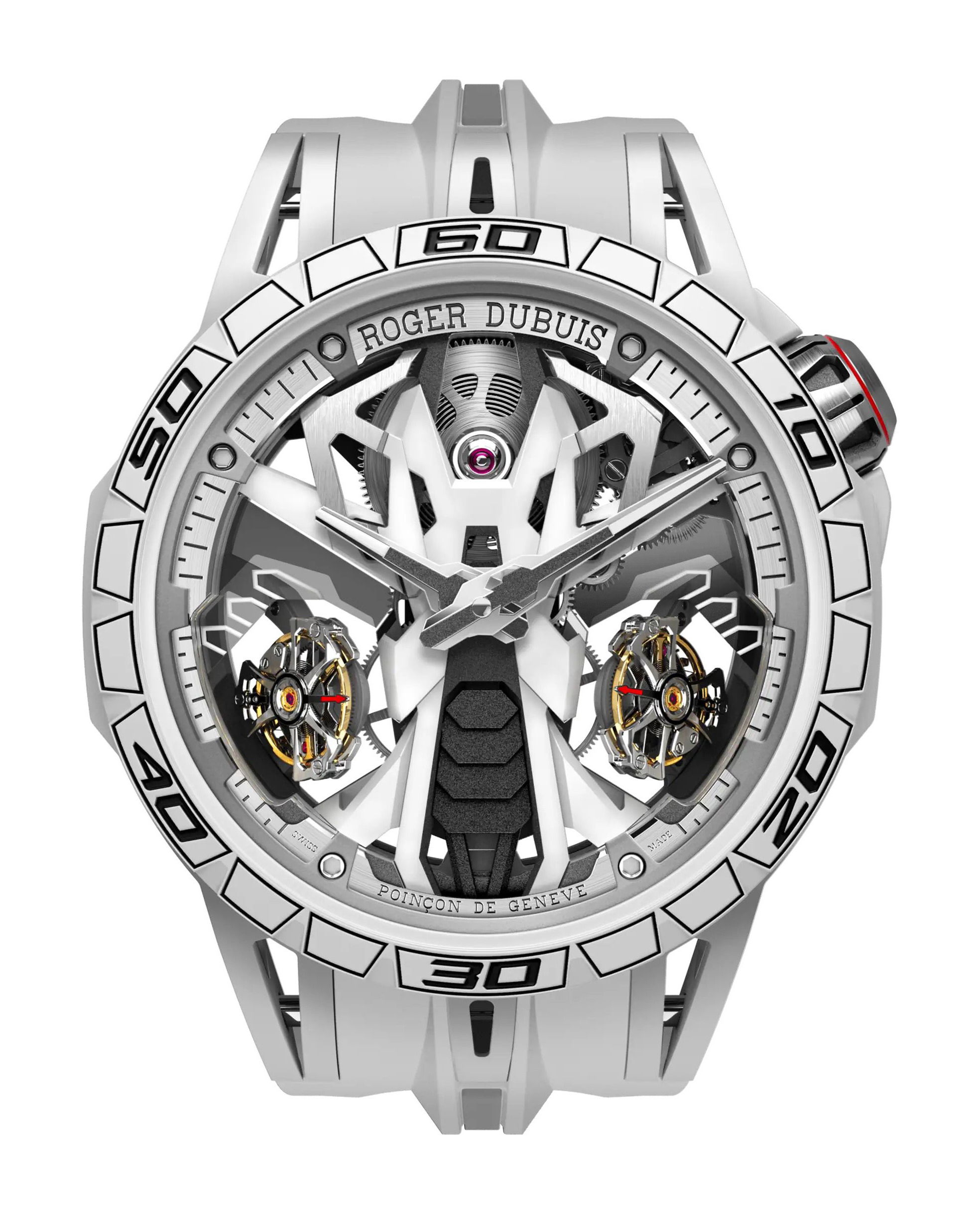 Roger Dubuis Excalibur Spider Countach White Mineral Composite Fiber RDDBEX0988