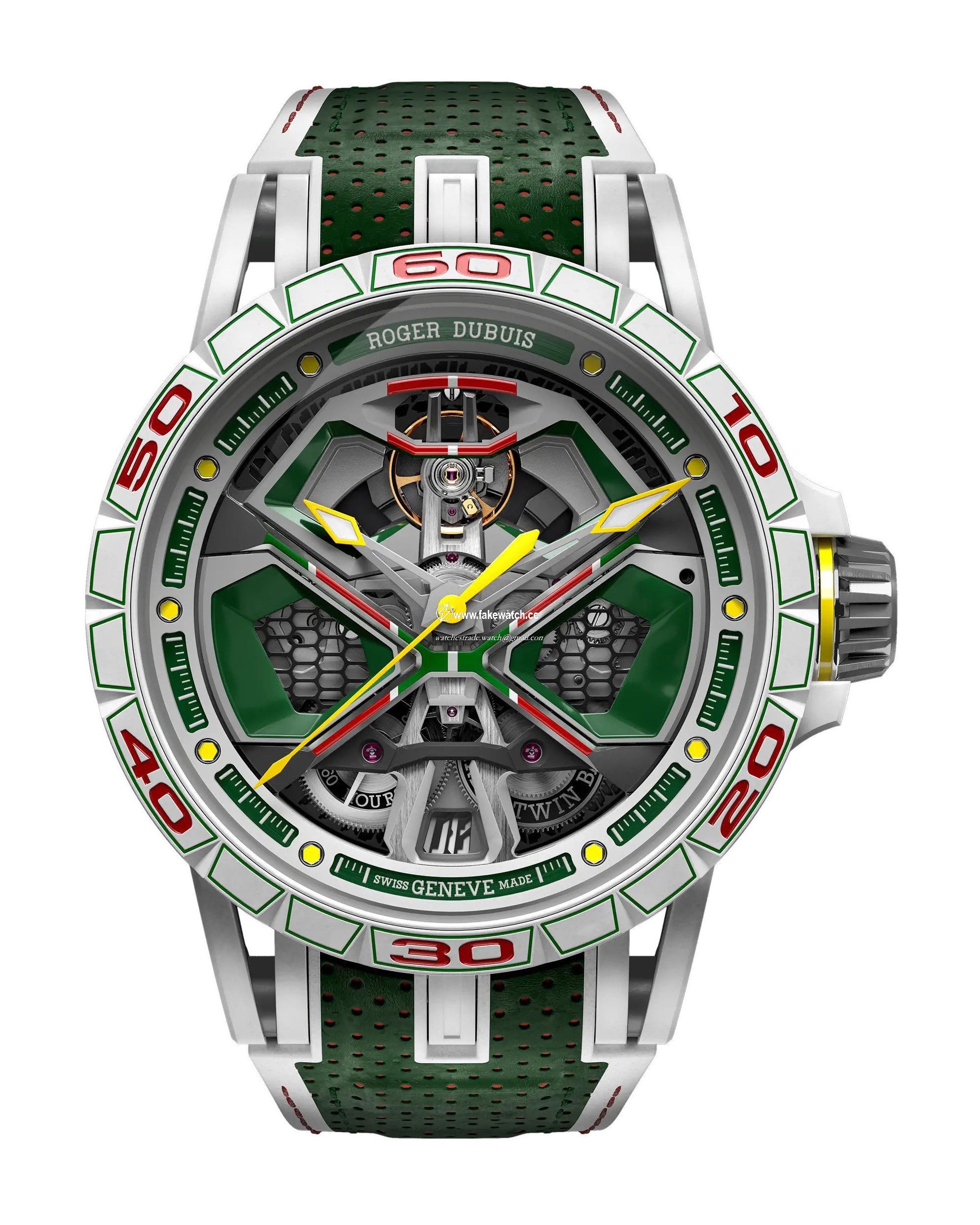 Roger Dubuis Excalibur Spider Huracan White MCF RDDBEX1006