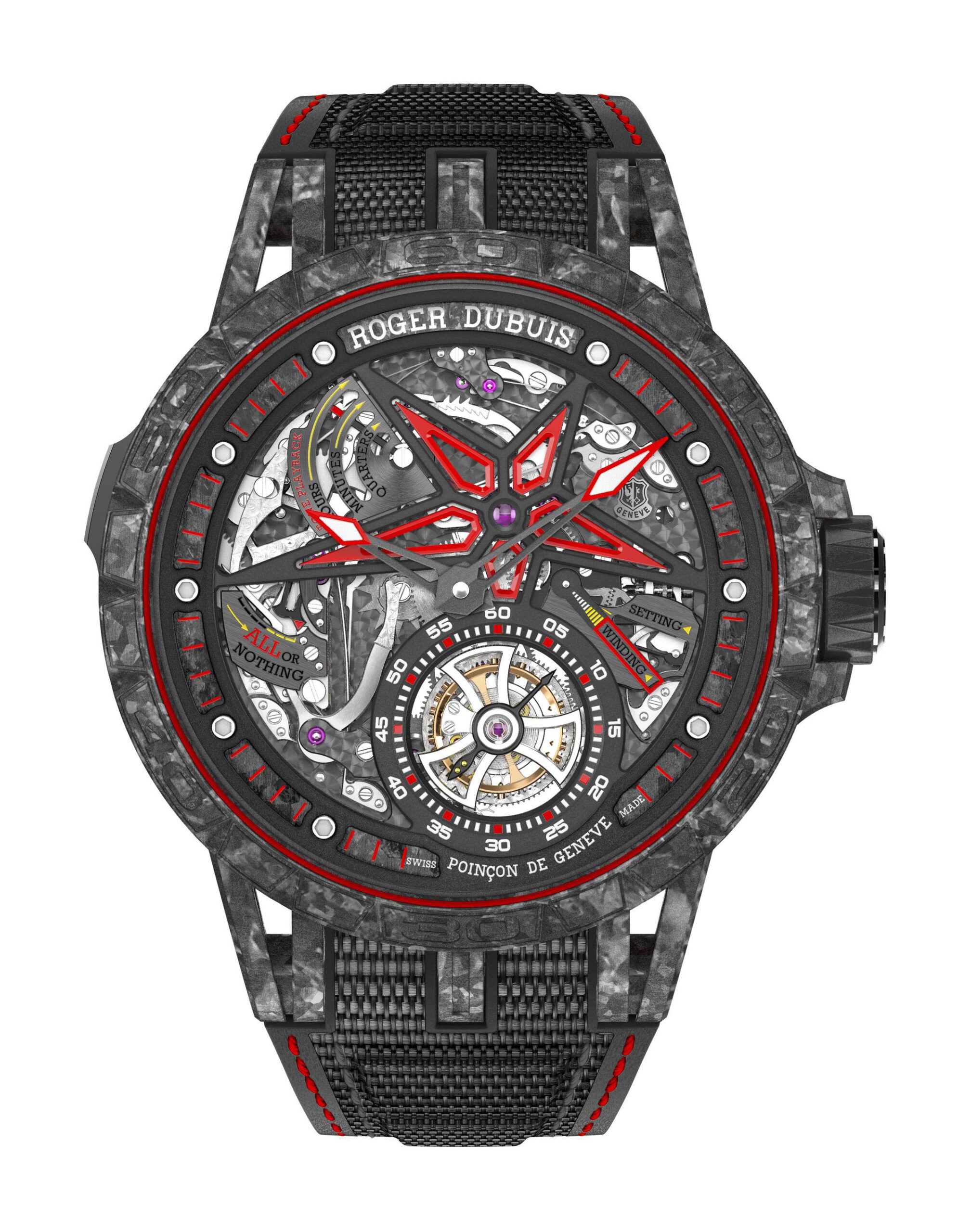 Roger Dubuis Excalibur Spider Minute Repeater Tourbillon Carbon RDDBEX0774
