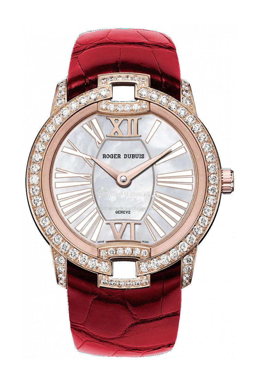 Roger Dubuis Velvet Pink Gold – Red Alligator Strap RDDBVE0073