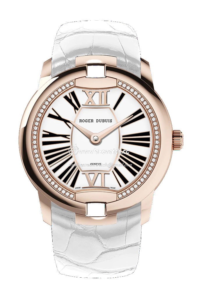 Roger Dubuis Velvet Pink Gold – White Alligator Strap RDDBVE0069