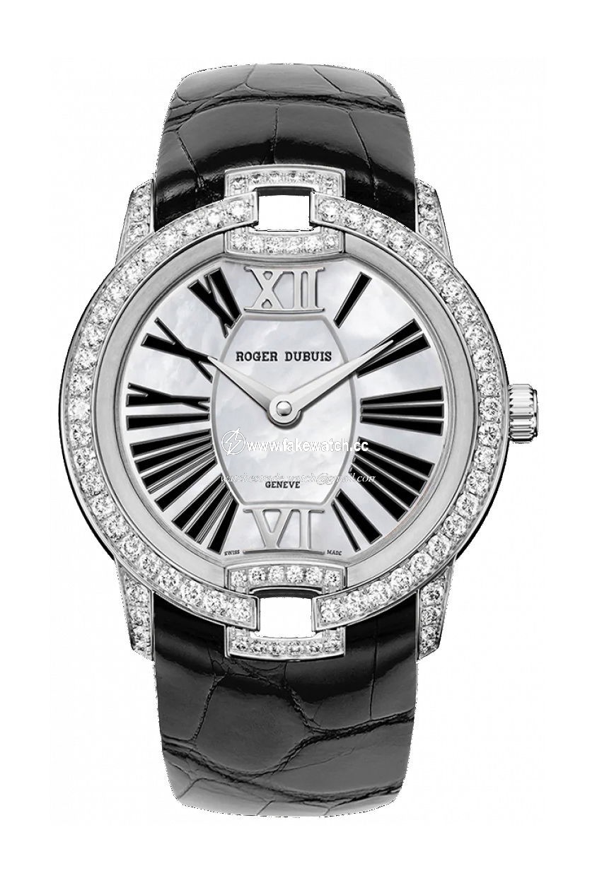 Roger Dubuis Velvet White Gold -Black Alligator Strap RDDBVE0072