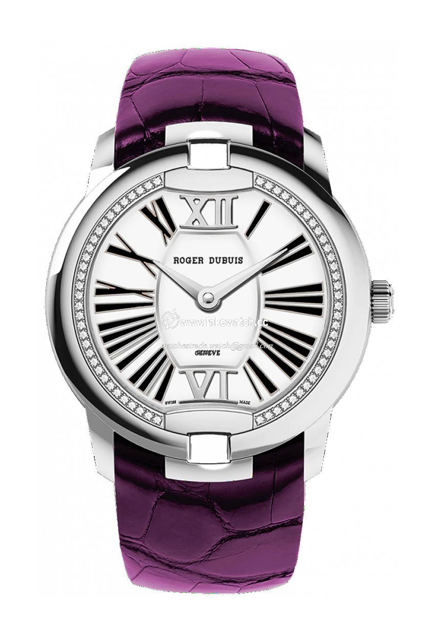 Roger Dubuis Velvet White Gold – Purple Alligator Strap RDDBVE0071