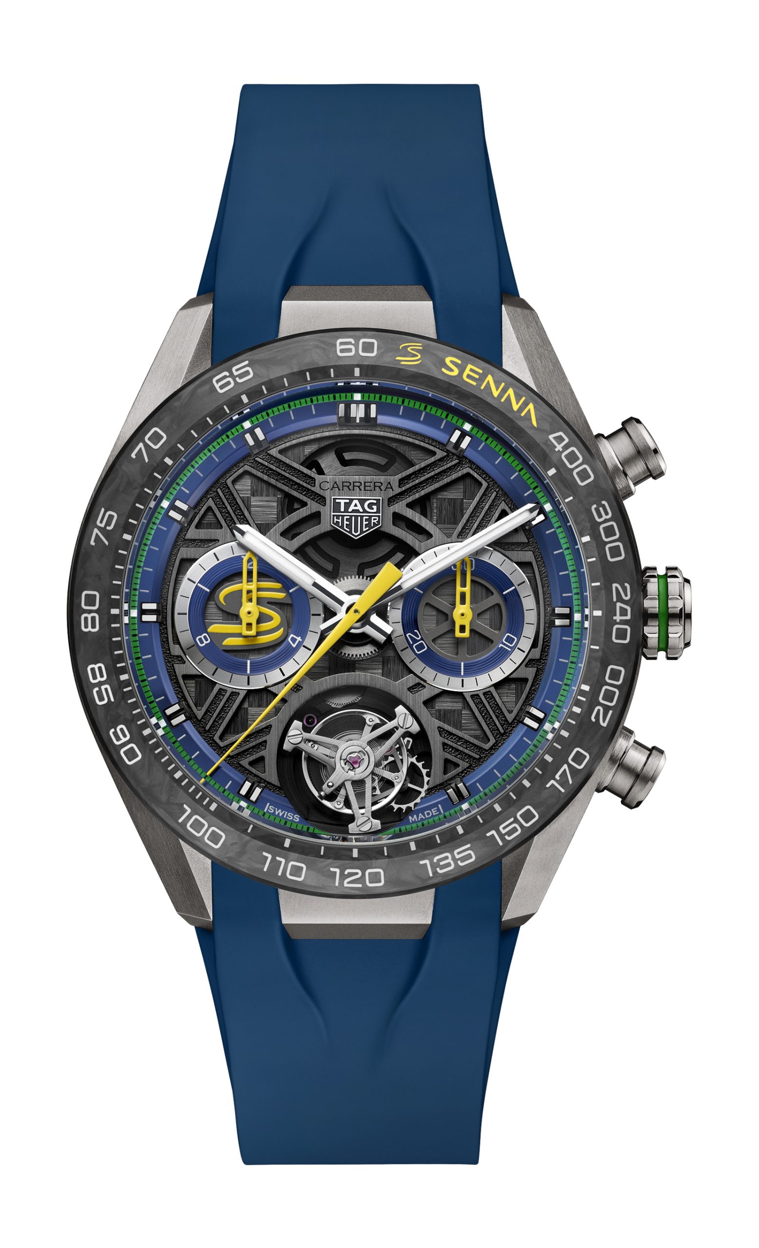 TAG Heuer Carrera Chronograph Tourbillon x Senna CBU5081.FT6274