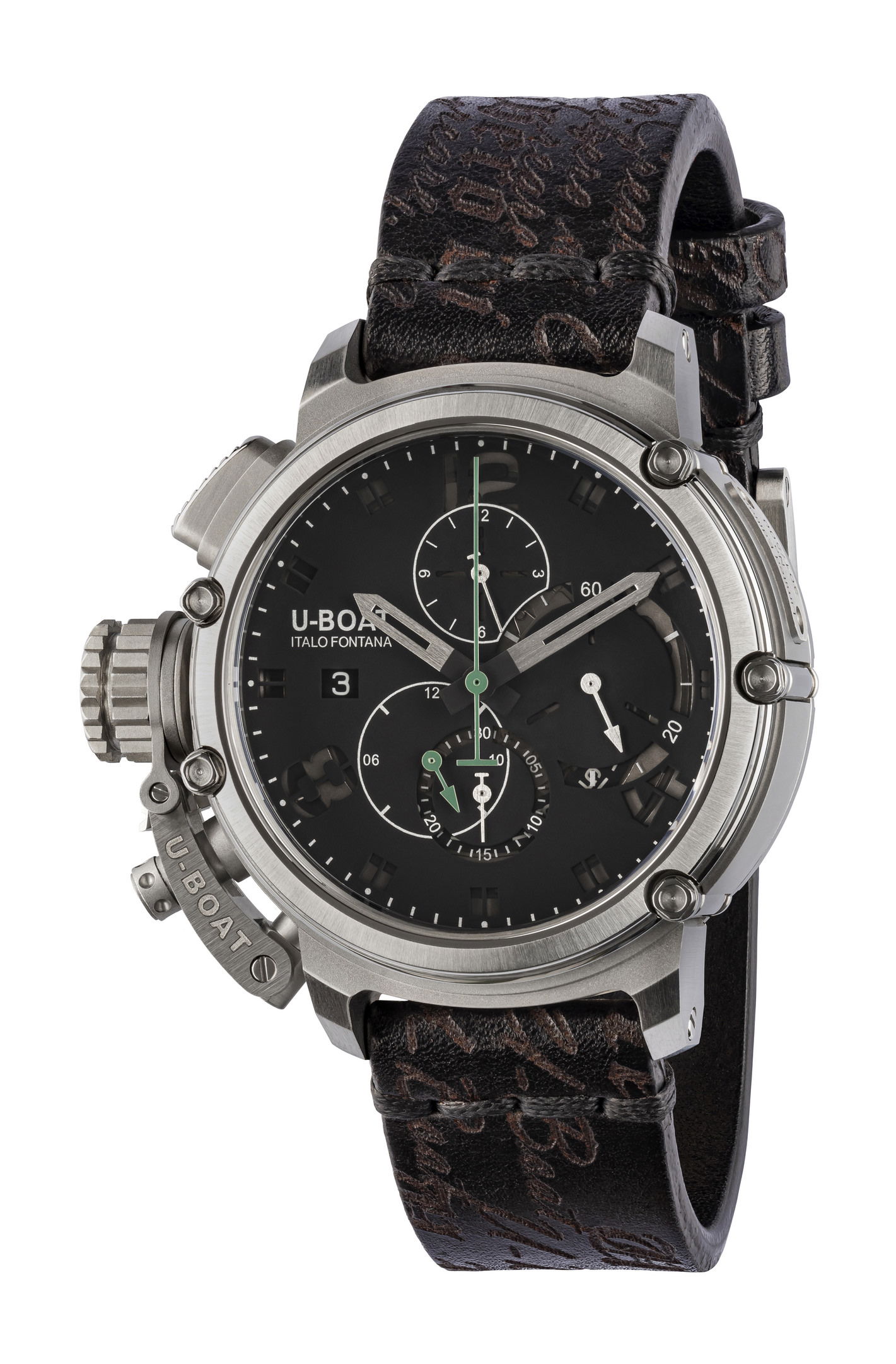 U-Boat Chimera 46 Sapphire Green Chrono SS 8528