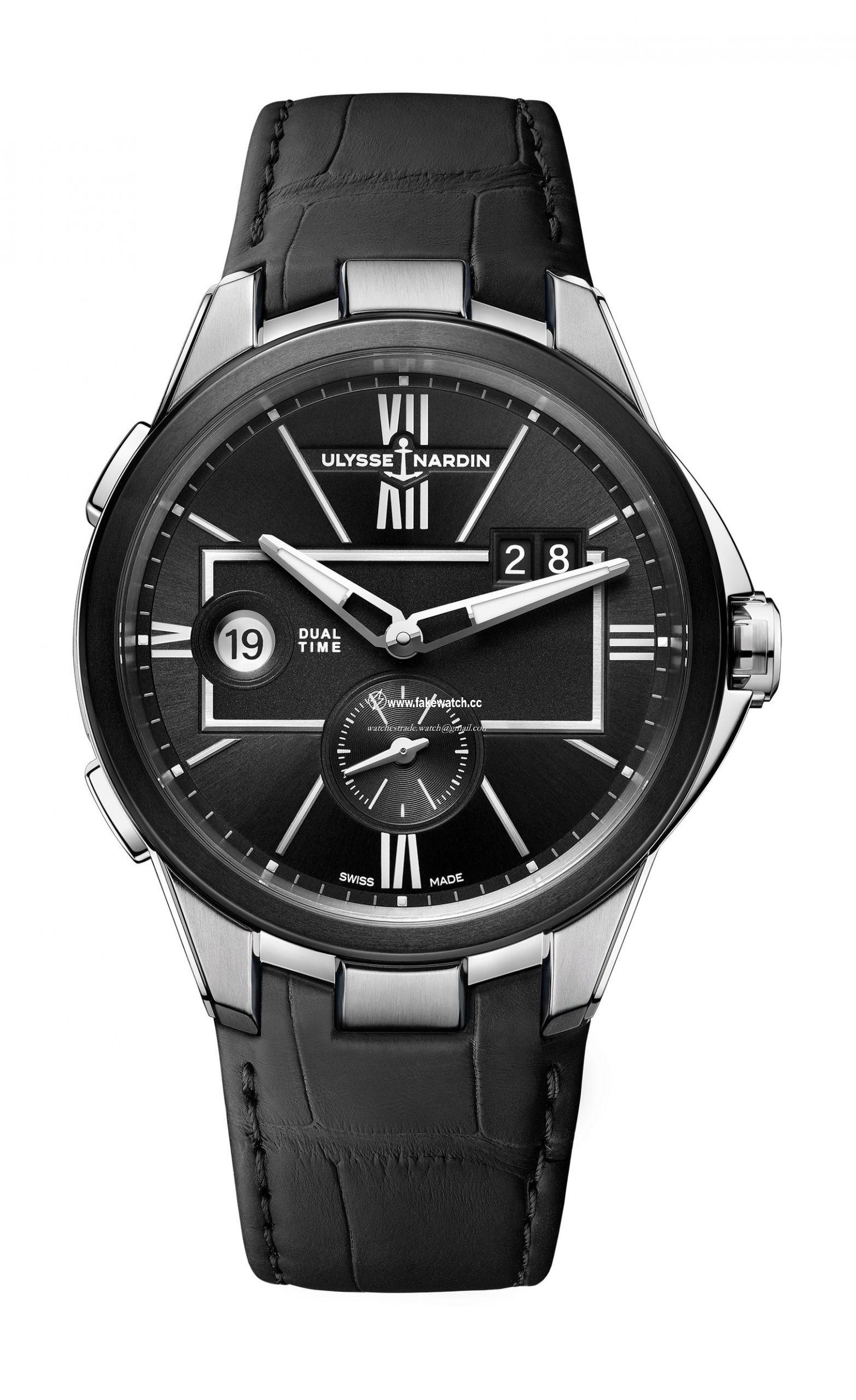 Ulysse Nardin Executive Dual Time Black 243-20-3/42