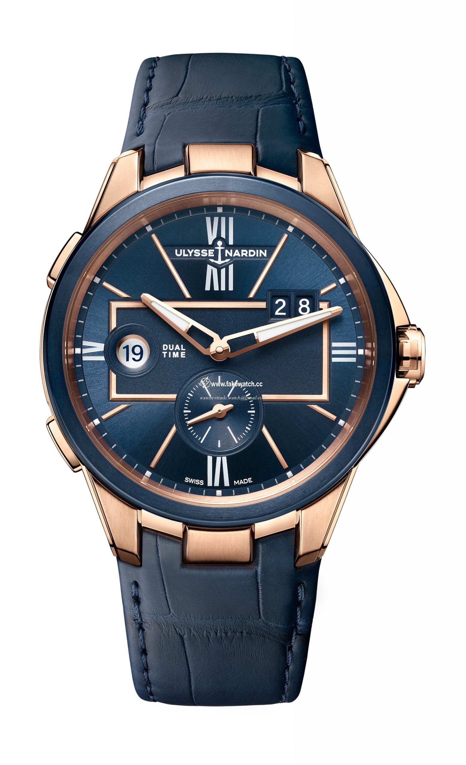 Ulysse Nardin Executive Dual Time Rose Gold 242-20/43