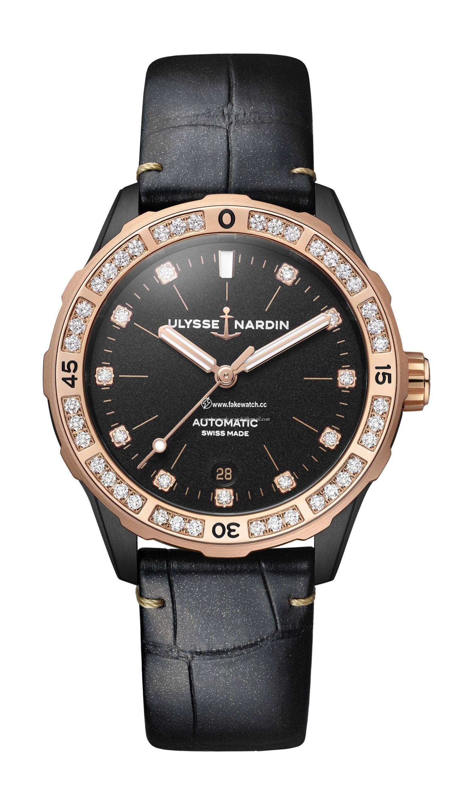 Ulysse Nardin Lady Diver 8165-182B/BLACK