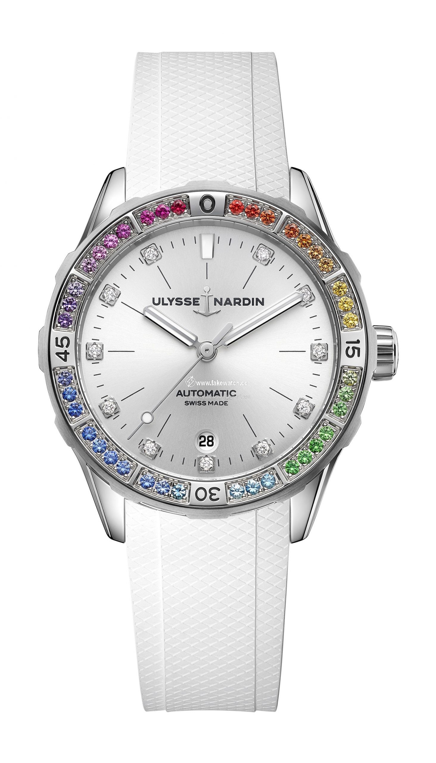 Ulysse Nardin Lady Diver Rainbow White 8163-182B1LE-1A-RAIN/1A