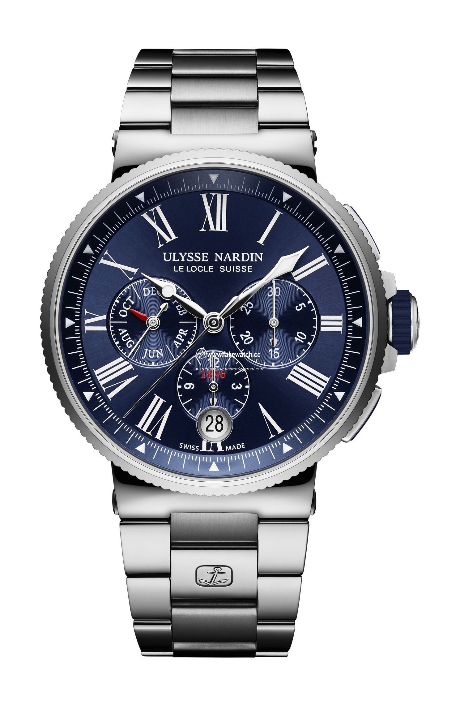 Ulysse Nardin Marine Chronograph 1533-150-7M/43
