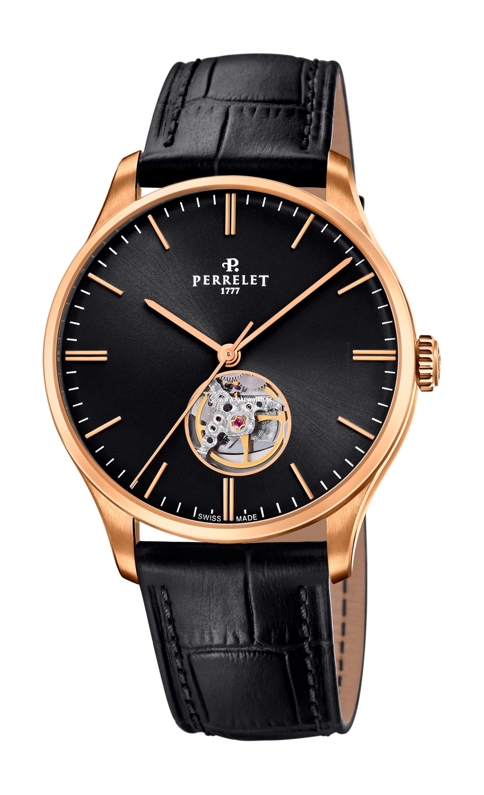Perrelet Weekend Open Heart Black A1303/3